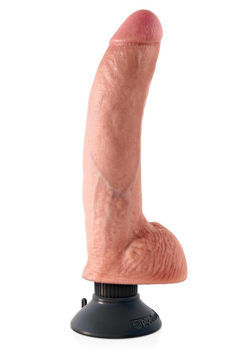 King Cock Vibrating Posable Dildo with Balls