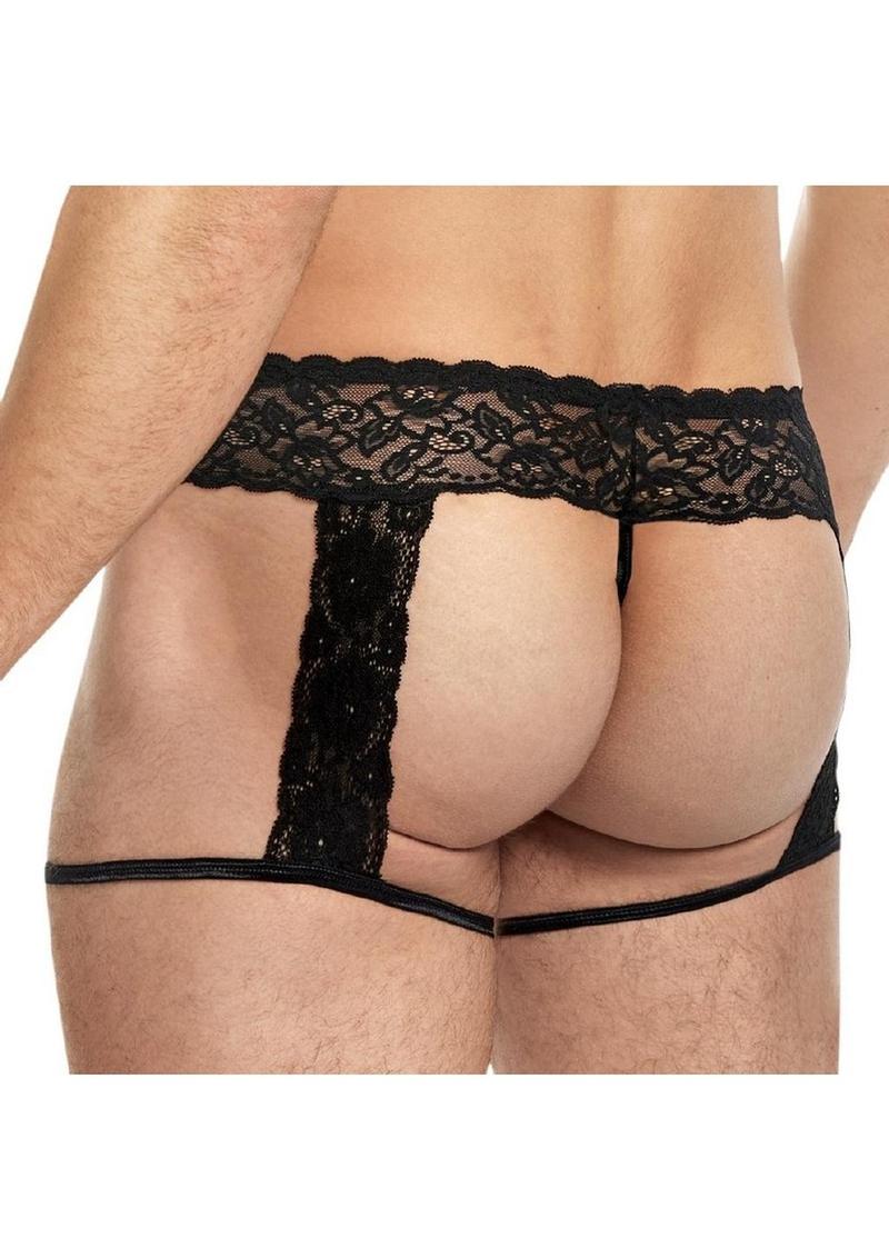 Lace King Men's Garter Panty