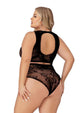 Lapdance Lingerie Crop Top and High Waist Hot Pants - 2pc Set