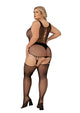 Lapdance Lingerie Keyhole Suspender Hose Bodystocking