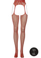 Le Desir Fishnet and Lace Garterbelt Stockings