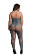Le Désir Plus Size Fishnet Lace Open Crotch Halter Bodystocking