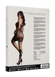 Le Desir Strapless Lace and Fishnet Mini Dress