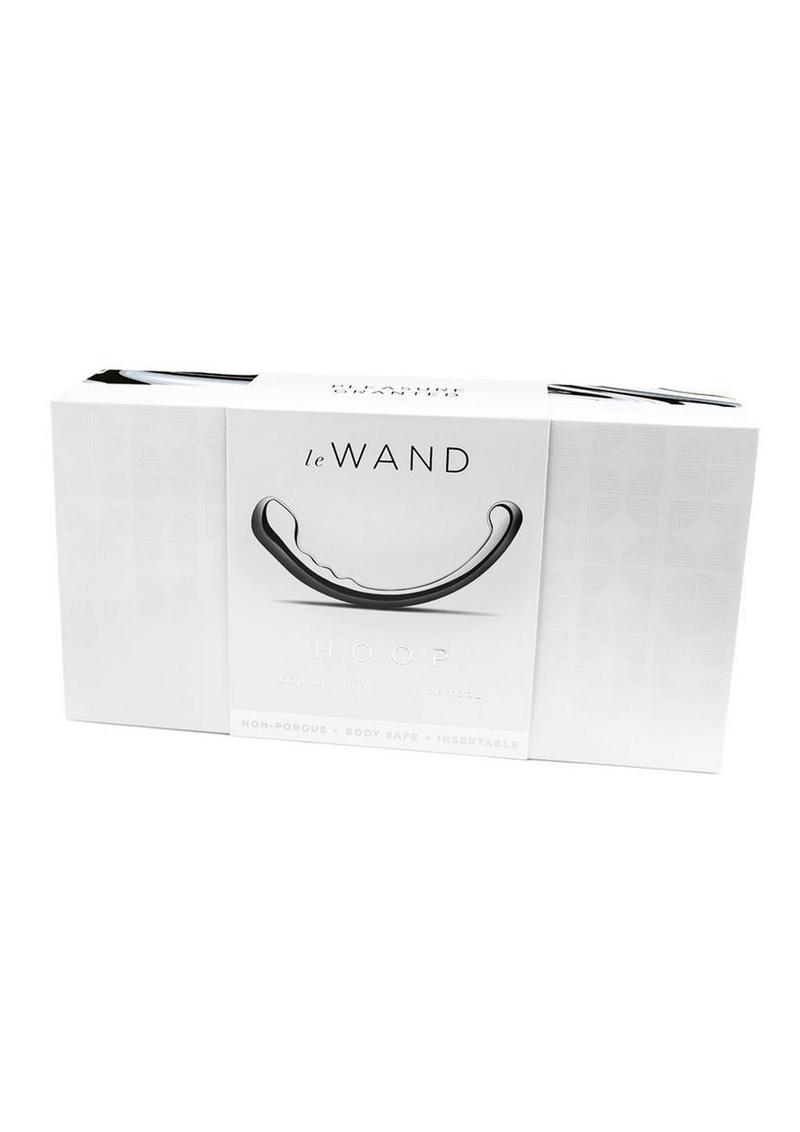Le Wand Hoop Dual End Dildo – Steel, retail packaging