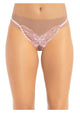 Leg Avenue Butterfly Crotchless with Pearl Sequin Detail - Pink - One Size