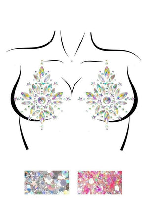 Leg Avenue Cambria Nipple Jewels and Body Glitter Set