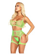 Leg Avenue Mood Swing Bra and Garter Harness 2pc Set