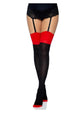 Leg Avenue Lycra Cuban Heel Two Toned Stockings