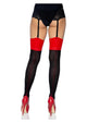 Leg Avenue Lycra Cuban Heel Two Toned Stockings