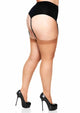 Leg Avenue Sheer Backseam Stockings - Plus - Tan - Queen