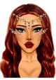 Leg Avenue Star Sign Face Jewels Sticker - Gold
