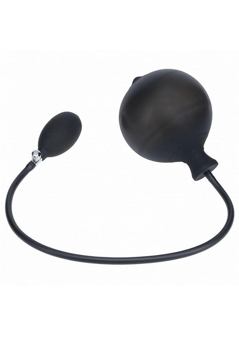 Levelz Ribbed Silicone Inflatable Anal Plug