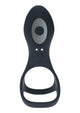 Levelz Vibrating Silicone Rechargeable Cock and Ball Ring with Shaft Loop