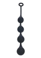 Levelz Waterdrop Silicone Anal Balls - Black - Large - 40mm