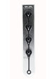 Levelz Waterdrop Silicone Anal Balls - Black - XXLarge - 60mm