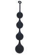 Levelz Waterdrop Silicone Anal Balls - Black - XXLarge - 60mm