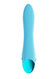 Loveline Amour Dual Motor Silicone Vibrator – Neon Blue, back view