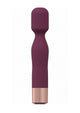 Loveline Glamour Silicone Rechargeable 10 Speed Mini Wand - Burgundy/Red