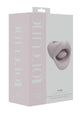 Loveline Kiss Silicone Suction and Vibrating Mouth – Powder Pink, packaging