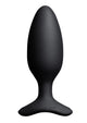 Lovense Hush 2 Rechargeable App Compatible Silicone Vibrating Anal Plug - Black - 1.75in