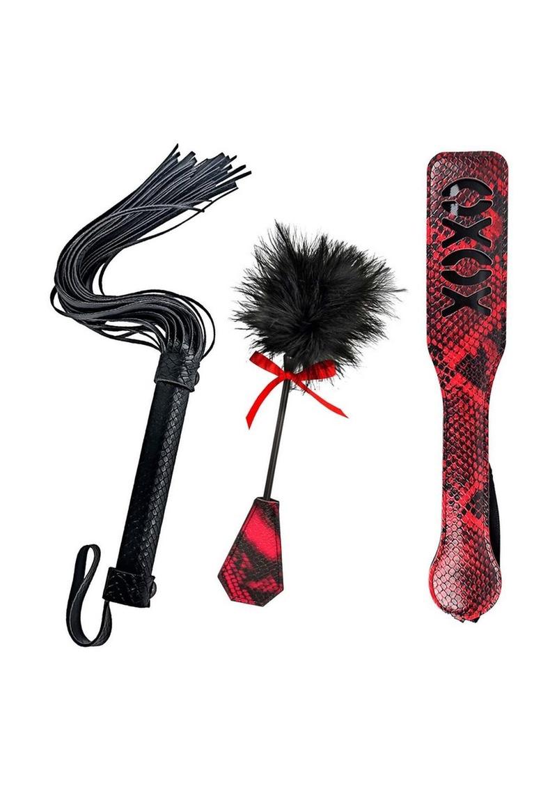 Lovers Kits Whip, Tickle and Paddle Sensation Set