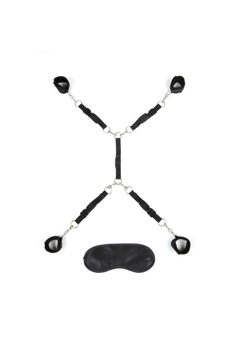 Lux Fetish Bed Spreader Restraint System 7pc Set