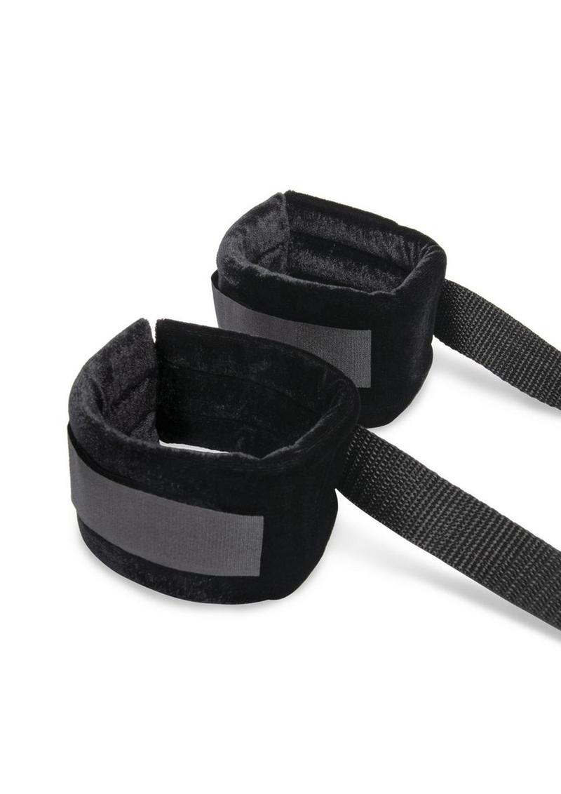 Lux Fetish 4PC Bondage Bed Strap & Flogger Kit