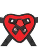 Lux Fetish Red Heart Strap-On Harness Adjustable Fit