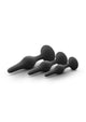 Luxe Beginner Silicone Butt Plug 3-Piece Kit