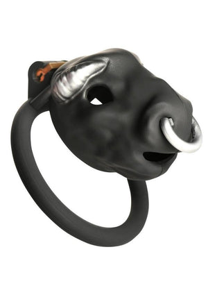 Master Series Bull Chastity Cage with 4 Rings