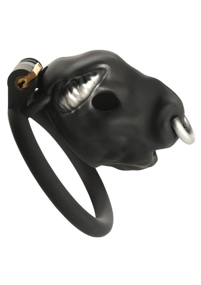 Master Series Bull Chastity Cage with 4 Rings