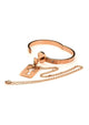 Ms Cuffed Locking Bracelet and Key Necklace Set