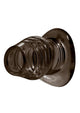 Angled view of the Excavate tunnel plug showing the ribbed exterior