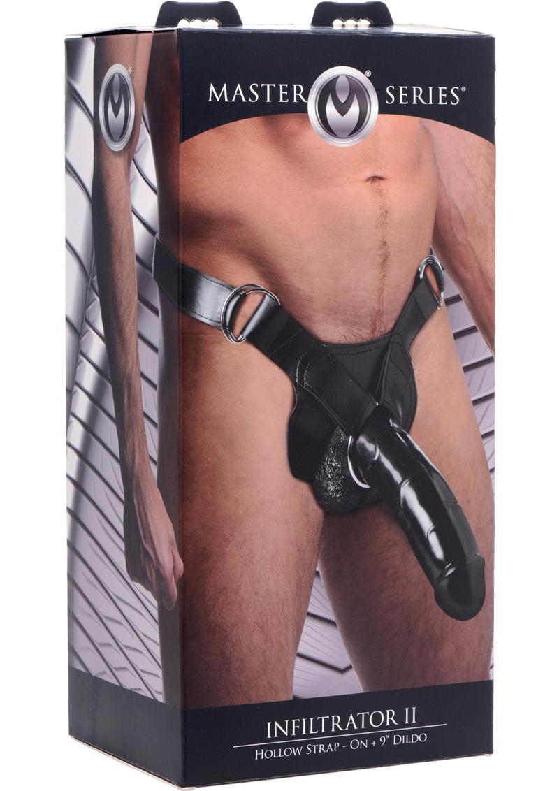 Master Series Infiltrator II Hollow Strap-On, retail packaging