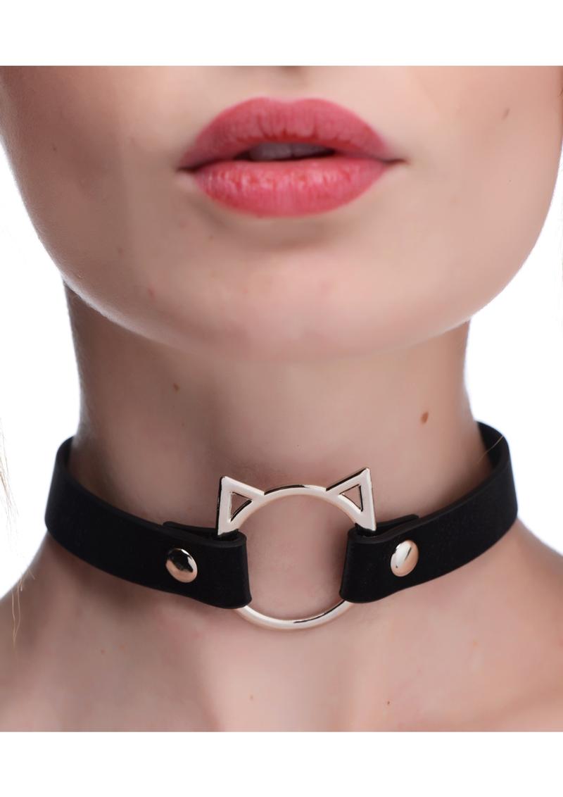 Master Series Kinky Kitty Adjustable Ring Choker