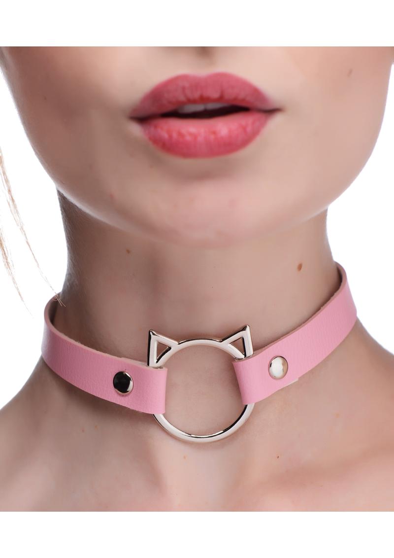 Master Series Kinky Kitty Adjustable Ring Choker