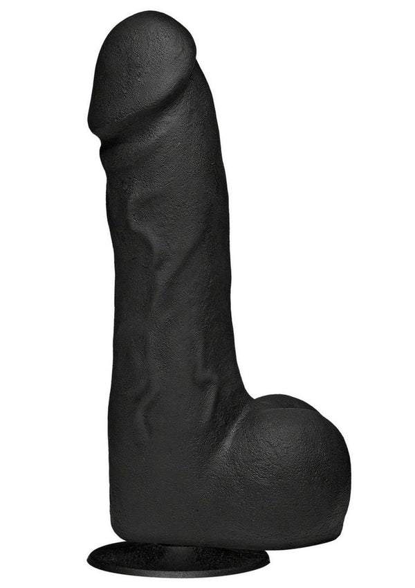 Merci The Perfect Cock Vac-U-Lock Suction Cup Dildo – black, 7.5in, product shot