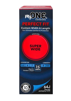 MyONE Super Wide 64J Ultra Thin Latex Condoms 10 Pack