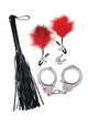 Nasstoys Bondage Kit Whip Feather and Cuffs Set