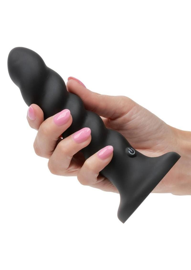 Onyxxx Rippled Silicone Vibrating Anal Probe