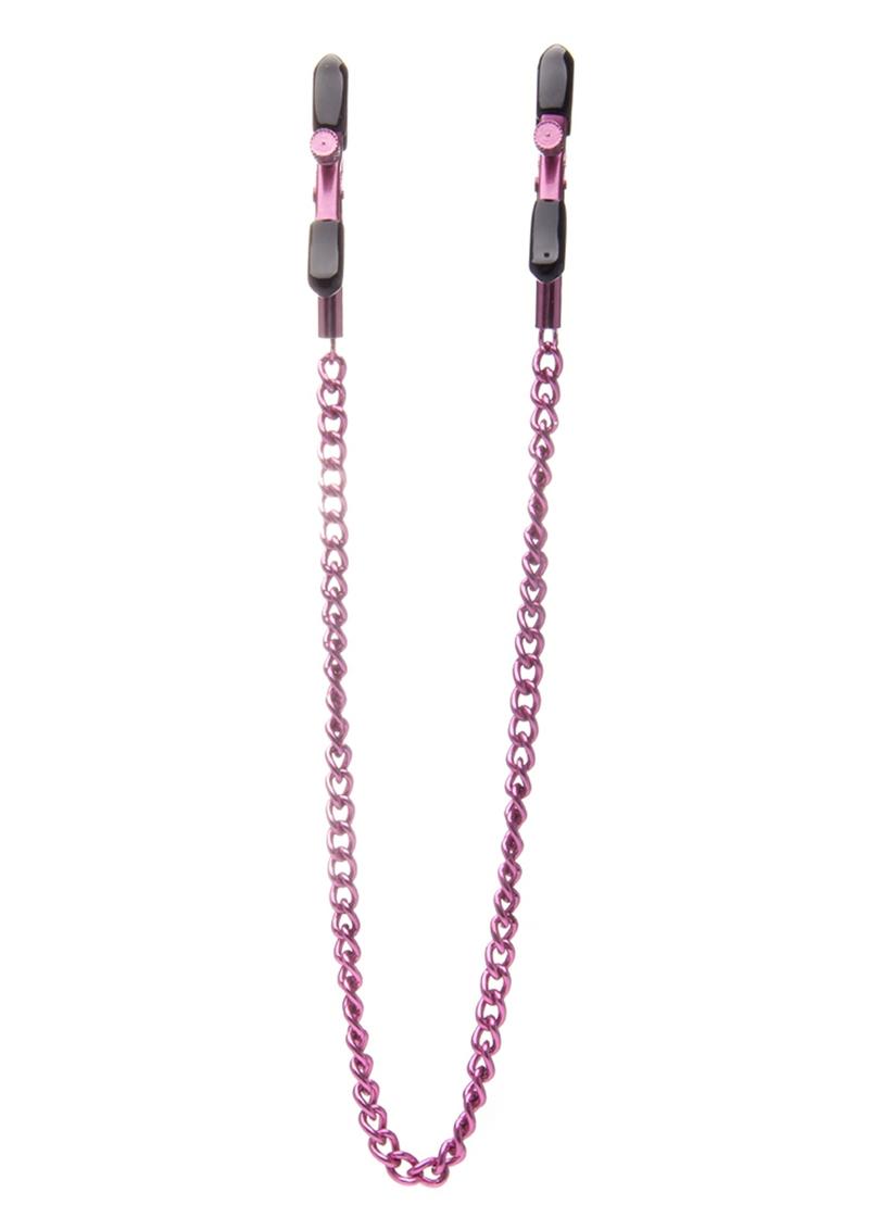Ouch! Adjustable Nipple Clamps – pink, product shot