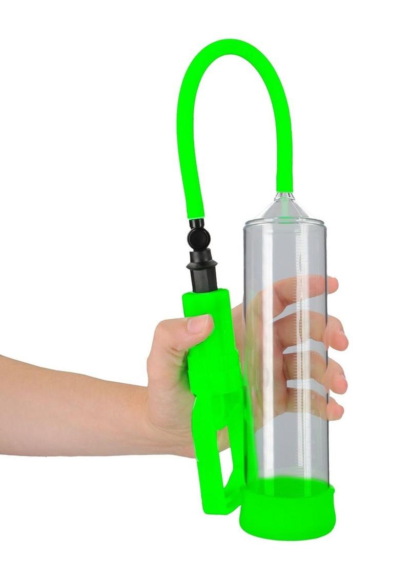 Ouch! Comfort Beginner Pump Glow in the Dark Trigger Penis Pump