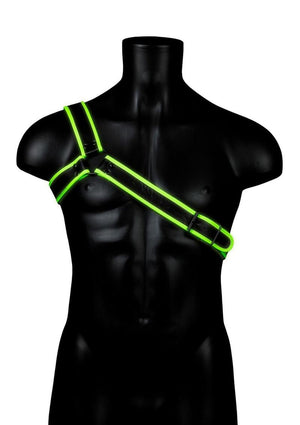 Ouch! Gladiator Harness Glow in the Dark Body Harness