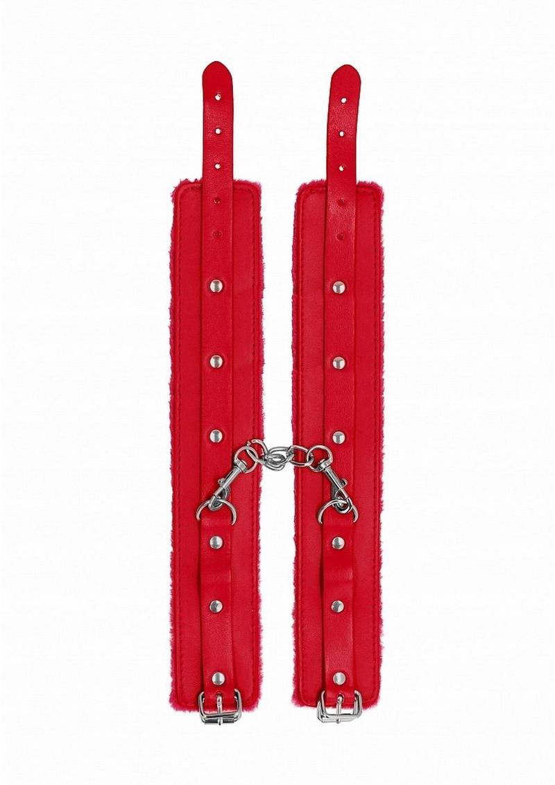 Ouch! Plush Leather Ankle Cuffs