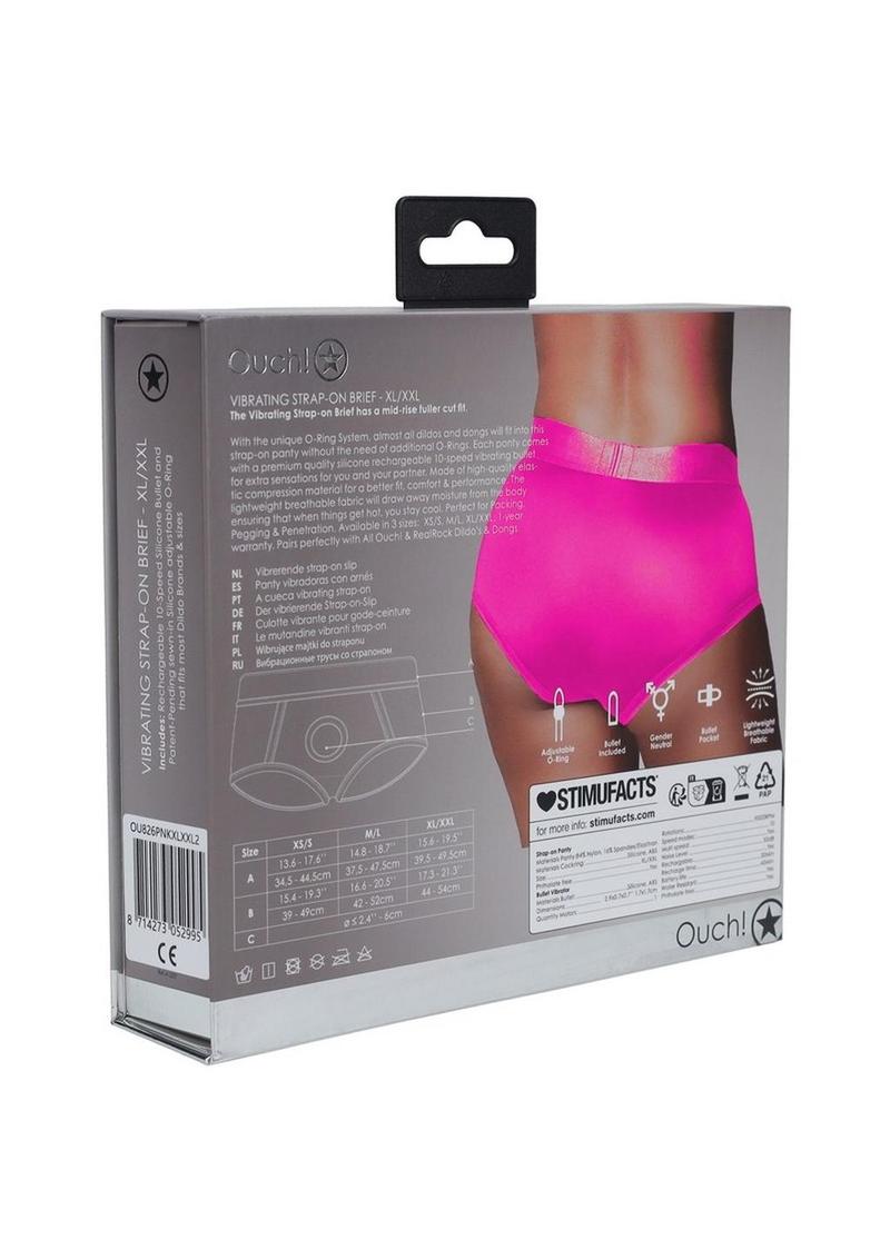 Ouch! Vibrating Strap-On Brief