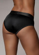 Ouch! Vibrating Strap-On High-Cut Brief Harness with Bullet
