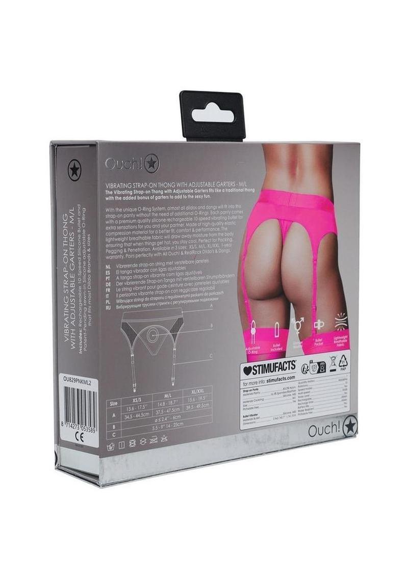 Ouch! Vibrating Strap-On Thong with Bullet