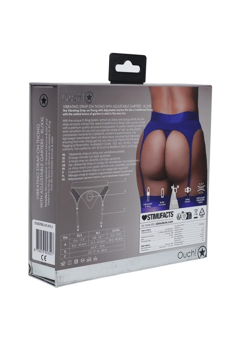 Ouch! Vibrating Strap-On Thong with Bullet
