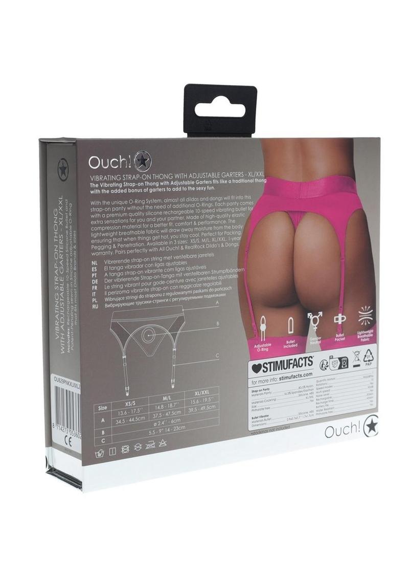 Ouch! Vibrating Strap-On Thong with Bullet