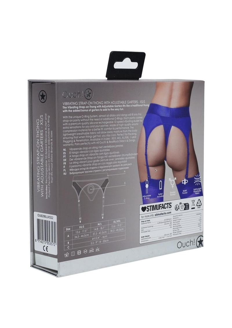 Ouch! Vibrating Strap-On Thong with Bullet